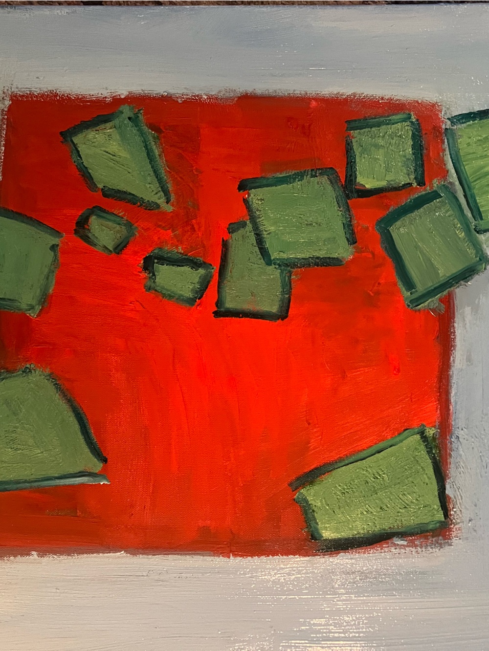 Floating Against Red Cloth - Picture 2 of 3
